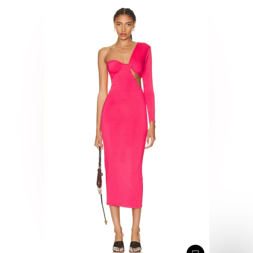 NWT SER.O.YA Ivana One Sleeve Midi Dress - XS